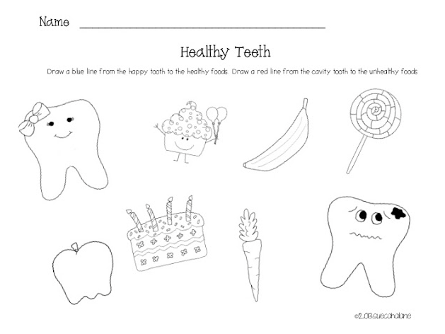 Dental Health Worksheets