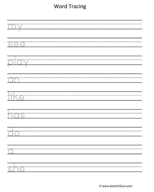 Word Tracing