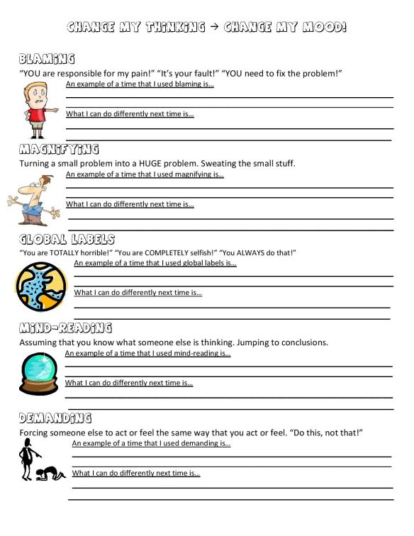 Anger Management Worksheet