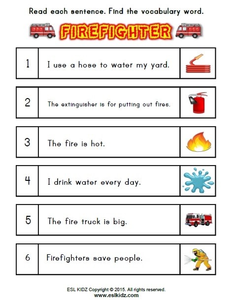 Fire Fighter Worksheets fire-fighter-worksheets