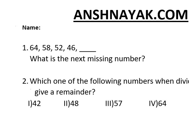 Advanced Math Worksheet For Grade 1 â Series 1 â Ansh Nayak