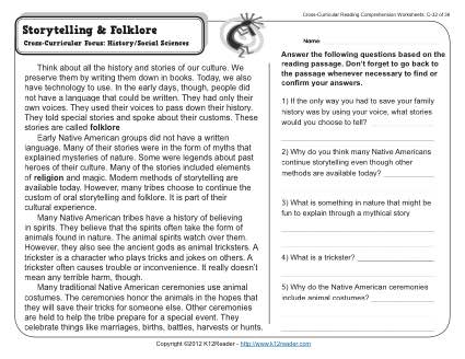 Storytelling And Folklore