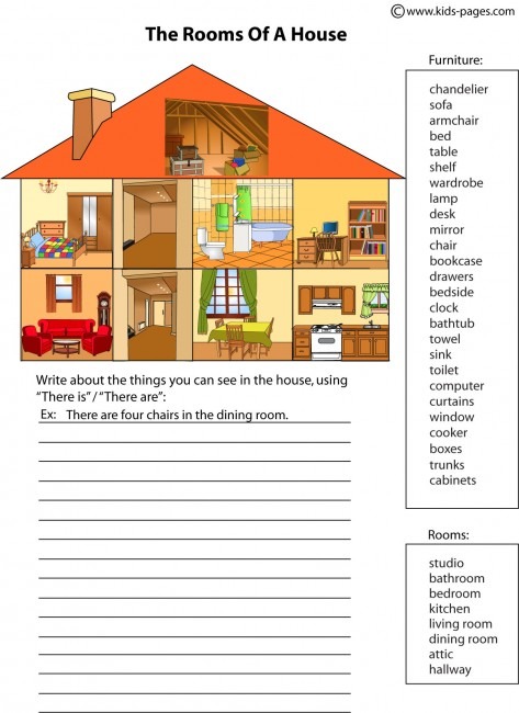 House Parts 2 Worksheet