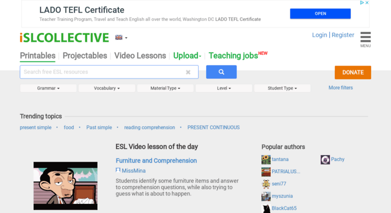 Access Islcollective Com  79456 Free Esl, Efl Worksheets Made By