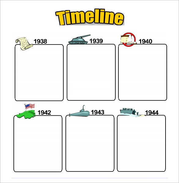 47+ Blank Timeline Templates