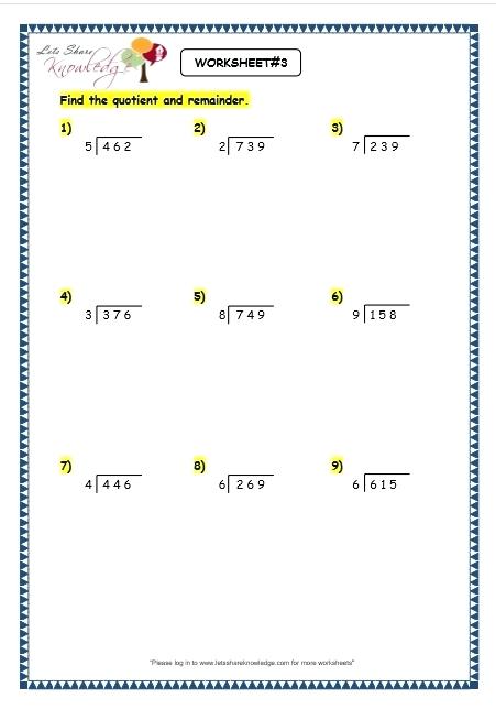 Long Division Worksheets 4th Grade Division Fun Long Division