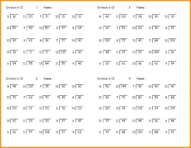 Math Division Worksheets 5th Grade â Nwpropinspect Com