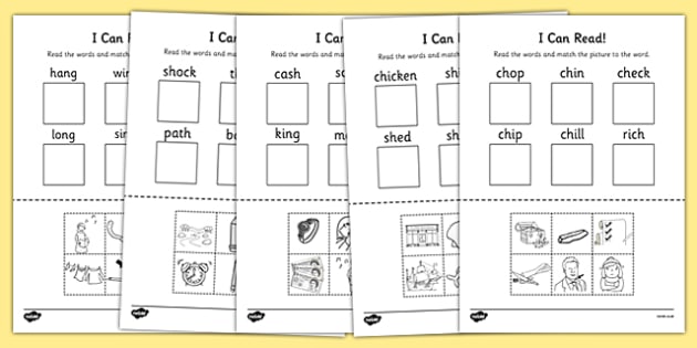I Can Read Phase 3 Consonant Digraph Words Worksheet   Worksheet