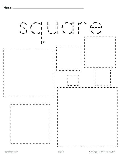 Shape Worksheets For 3 Year Olds