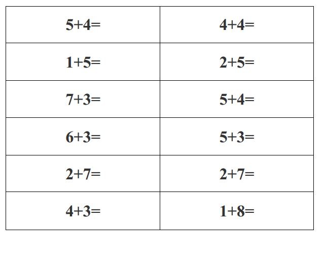 Math Worksheets Addition And Subtraction Very Easy To Print