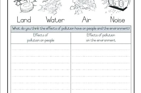 Water Pollution Activity Worksheets Kindergarten Worksheets Ideas