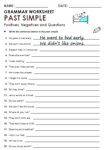 English Grammar Worksheets For Class 4 â Openlayers Co