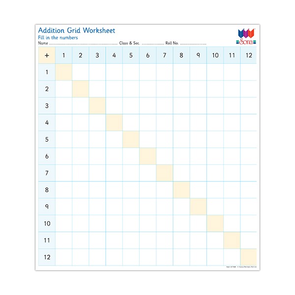 Addition Grid Worksheet
