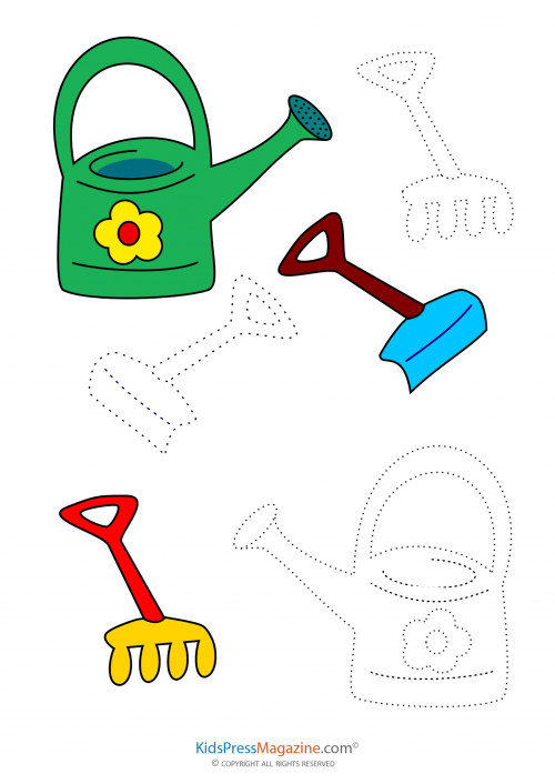 Coloring Match â Garden Tools