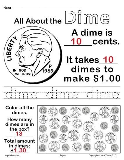 All About Coins! 4 Free Printable Money Worksheets