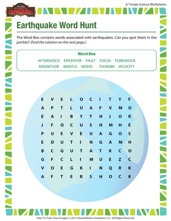 Earthquake Word Hunt