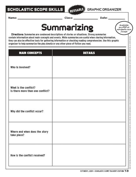 2nd Grade Summarizing Worksheets Summarizing Worksheets For Second