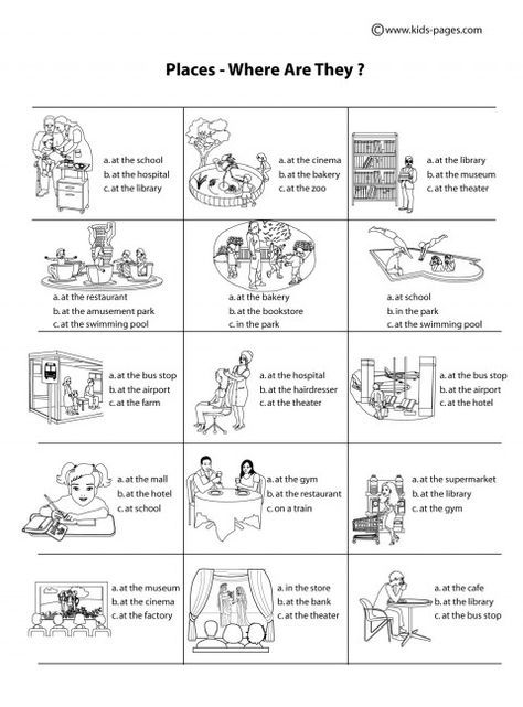 Where Are They  B&w Worksheets