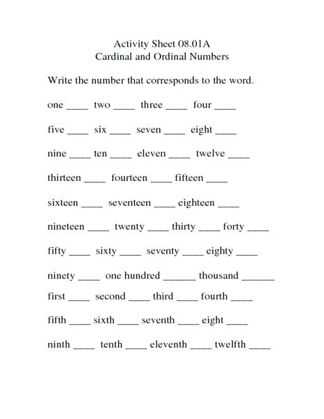 Cardinal And Ordinal Numbers Lesson Plan For Grade Cardinal Cardinal And Ordinal Numbers Lesson Plan For Grade Cardinal