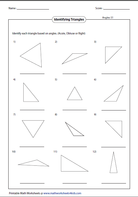 Classifying Triangles By Sides And Angles Worksheet Answers