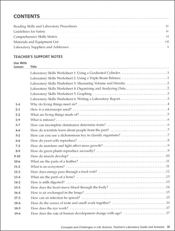 Elemental Zoo Worksheets Answers