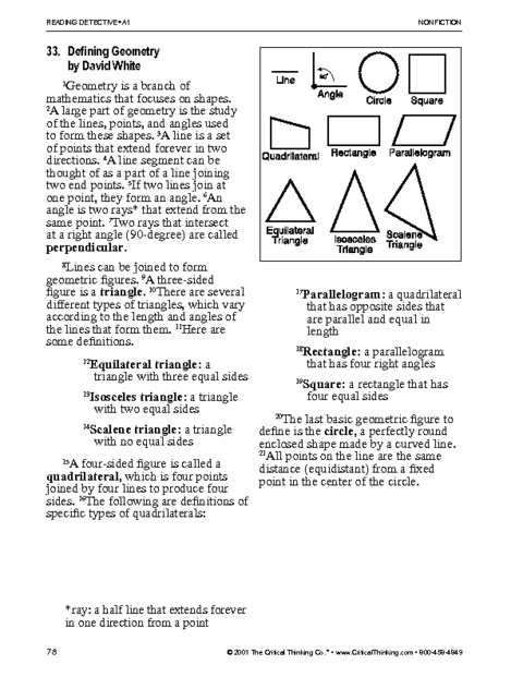 Critical Thinking Worksheet Grades 6