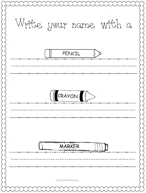 Custom Printable Word Tracing Worksheets Free Preschool