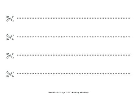 Preschool Scissor Skills Worksheets