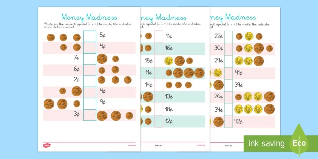 Euro Money Madness Worksheet   Worksheet