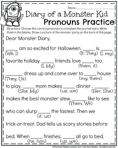 Related Post Possessive Pronoun Worksheet First Grade Pronoun