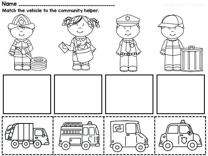 Community Helpers Worksheet For Kids Crafts And Worksheets