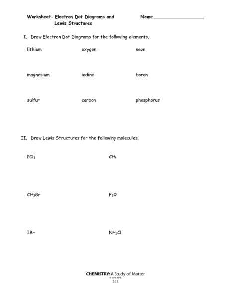 Lewis Structure Worksheet With Answers Algebra Worksheets Pedigree