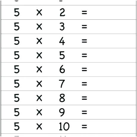 Multiplication Worksheets 2 Times Tables