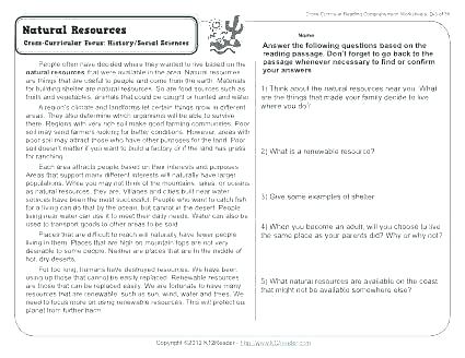 Nature Worksheets For 2nd Grade Summarizing Worksheets Nonfiction