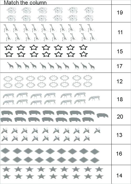Number Recognition To 20 Worksheets