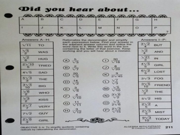 Did You Hear About Math Did You Hear About Worksheet Stunning Main