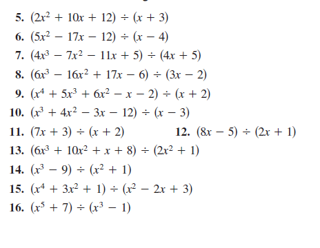 Polynomial Long Division Worksheet  Worksheet Division Of