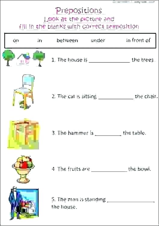 Preposition Practice Worksheets Preposition Practice Worksheets