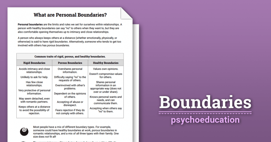 Worksheet  Healthy Relationships Worksheets  Healthy Boundaries