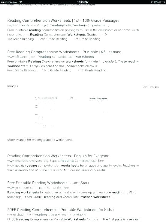 Remedial Reading Worksheets Science Comprehension High School Free
