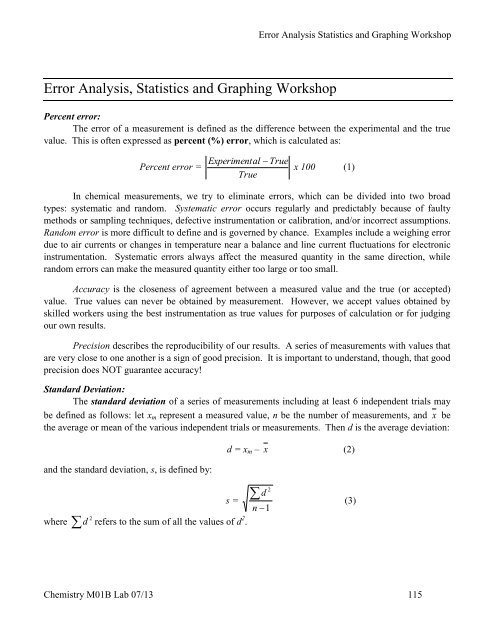 Statistics And Graphing Worksheet