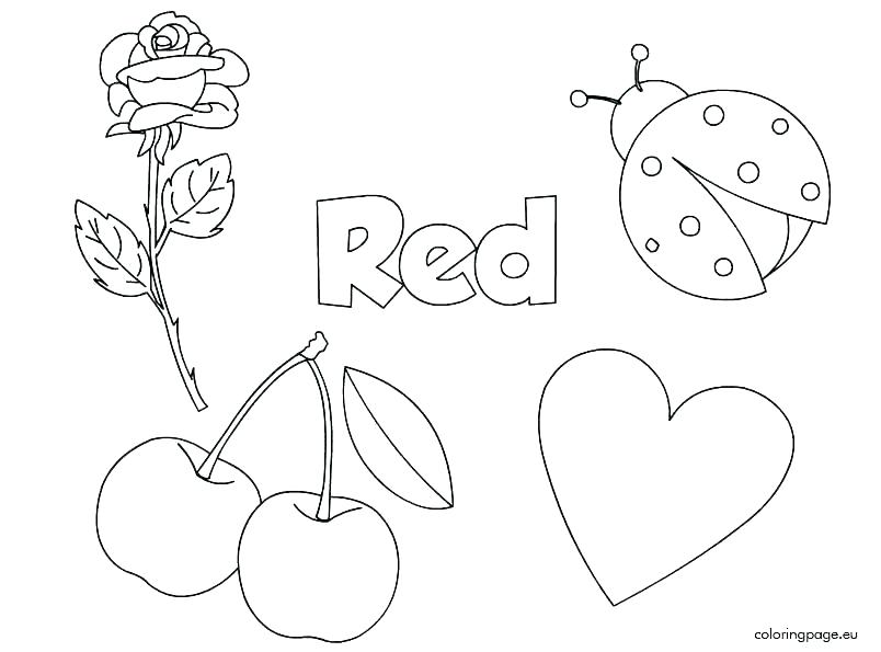Worksheets Color Yellow Why For Toddlers Red Kindergarten