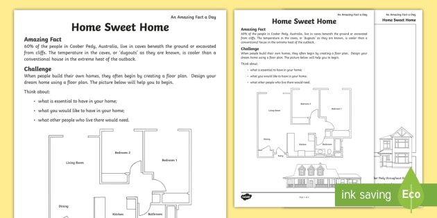 Home Sweet Home Worksheet   Worksheet