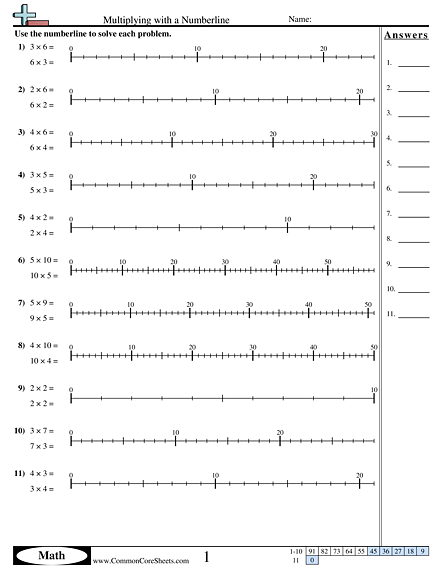 Multiplication Worksheets