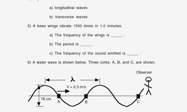 Worksheet Labeling Waves Answer Key P On Free Worksheets Library