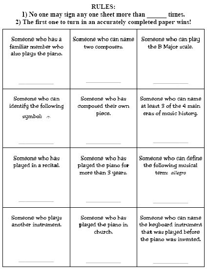 Group Class Ice Breaker Game