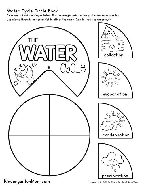 Free Water Cycle Printables For Kids  Create This Free Circle Book