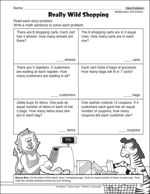 Math Worksheets For 3rd Graders