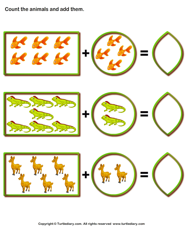 Animal Addition Worksheet