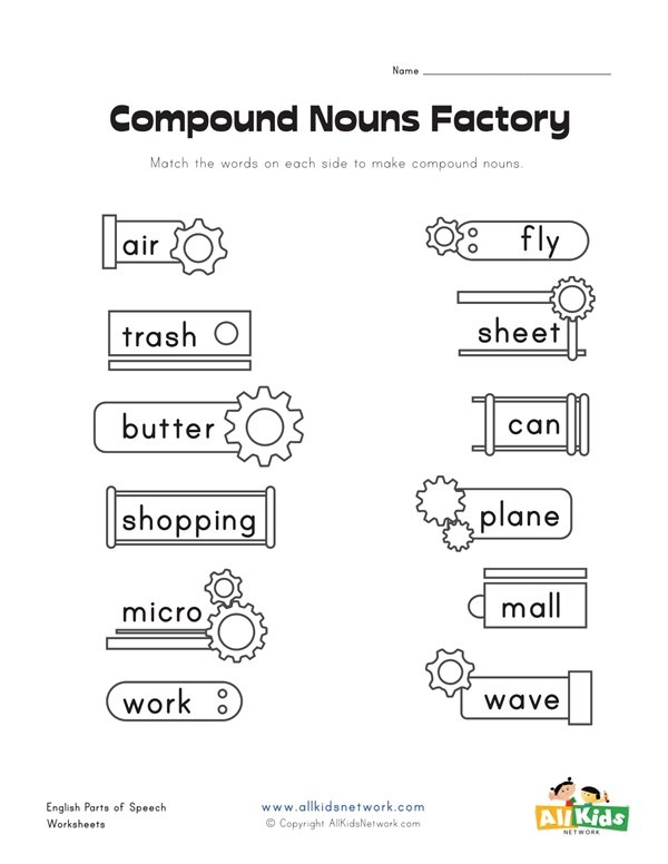 Match the words to compound nouns. Compound Nouns Words. Compound Words упражнения. Compound Nouns Worksheets. Compound Nouns for Kids.